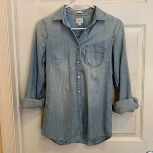 JCrew Denim Chambray Shirt XXS
